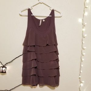 NYC ruffled tank